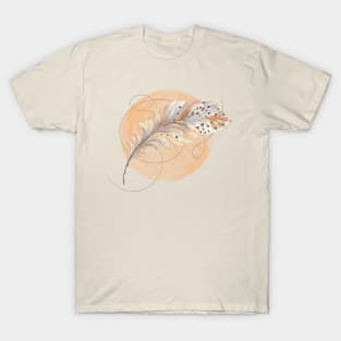 Minimalist Boho Feather T-Shirt